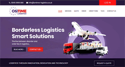 Desktop Screenshot of ontime-logistics.co.uk