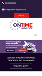 Mobile Screenshot of ontime-logistics.co.uk